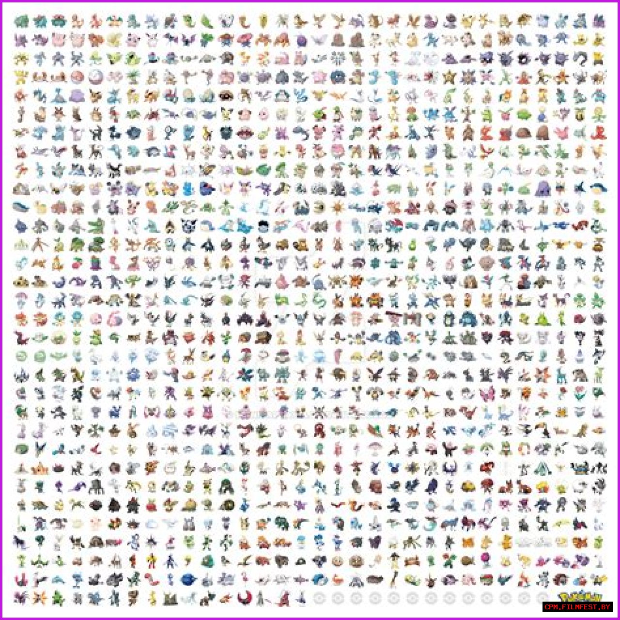 List of Pokémon by National Pokédex number